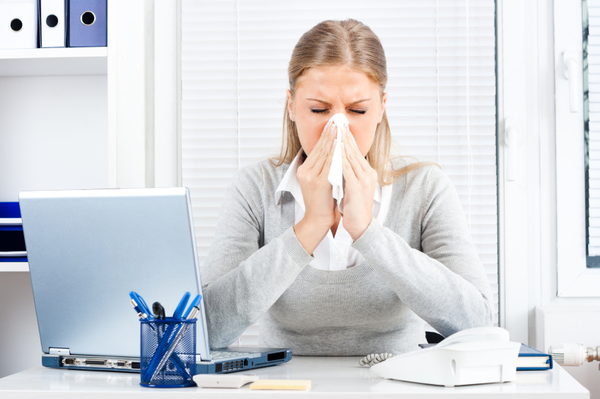 Woman with flu2  Healthy Headlines