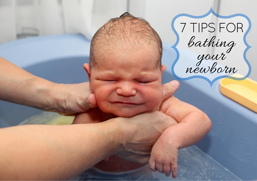 how to bathe a newly born baby