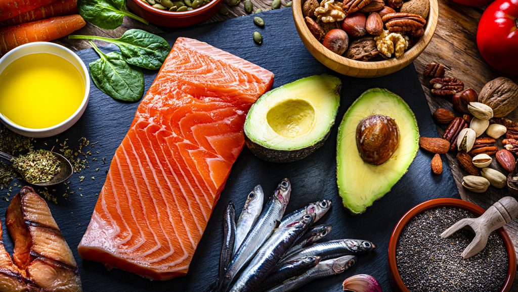 Food with high content of Omega-3 fats