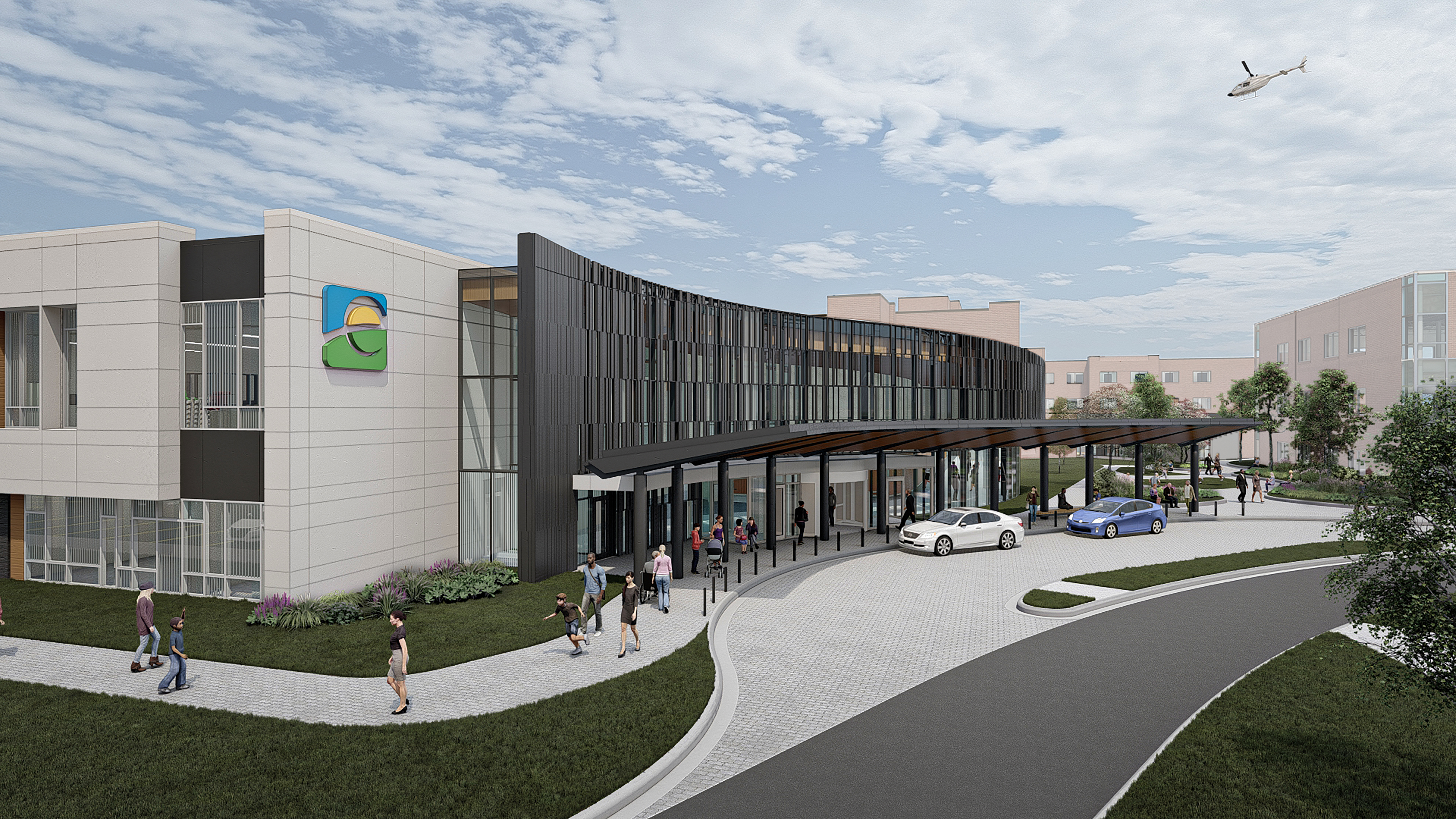 Artist rendering of new St. Elizabeth Florence main entrance