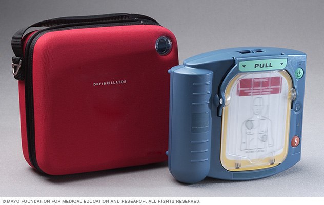 Home automated external defibrillator (AED) 
